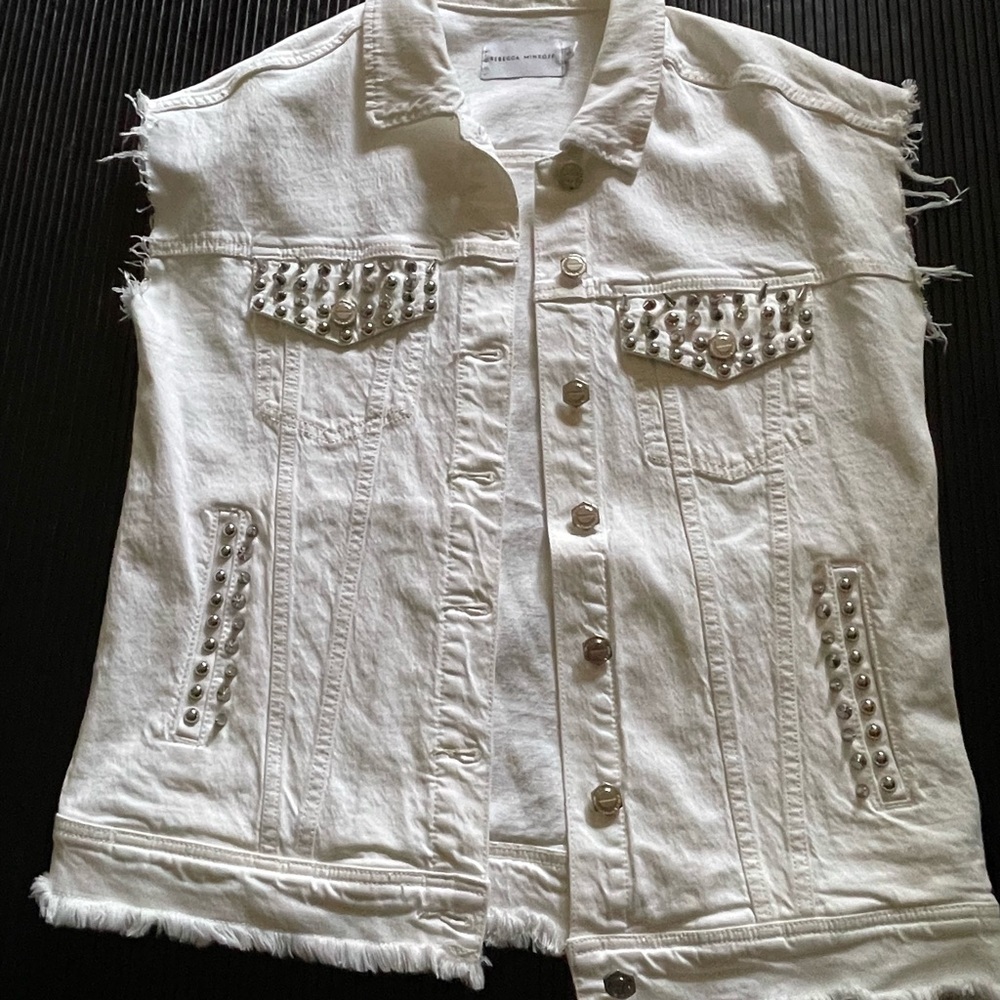 Rebecca Minkoff White Fabric Label